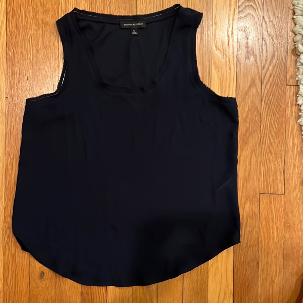 Banana Republic Navy Blouse- size Small